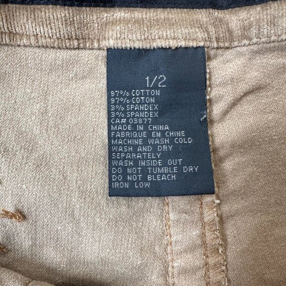 Y2K Rocawear Corduroy Pleated Mini Skirt – Light Brown & Pink (XS-S) - Picture 7 of 8